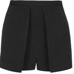 Topshop Black High Waisted Flap Shorts 10 A13
